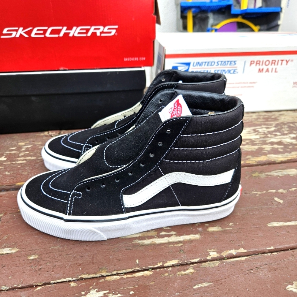 Vans Black High-Top Men's Shoes - Picture 4 of 16